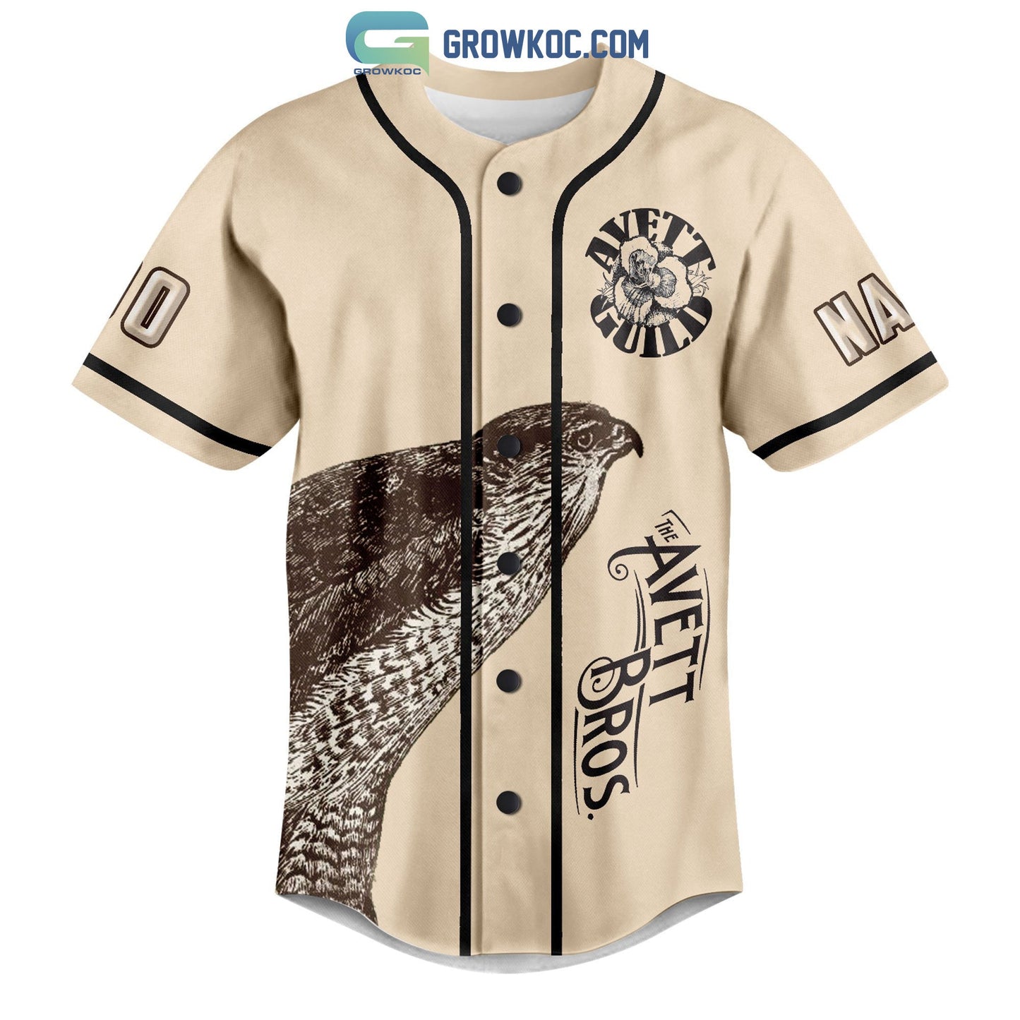 The Avett Brothers American Summer Tour 2023 Personalized Baseball Jersey baseball jersey product view 2