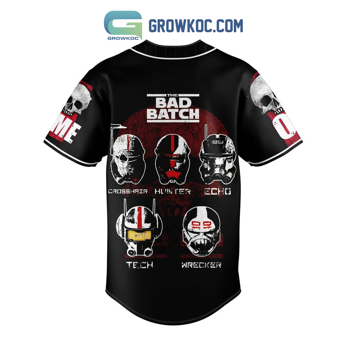 The Bad Batch Property Of Clone Force 99 Personalized Baseball Jersey baseball jersey product view 3