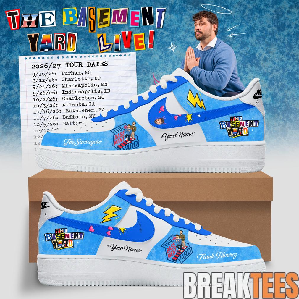 The Basement Yard Live 2026 Custom Air Force 1 Sneaker Unisex T-shirt, Sweatshirt, Hoodie, Long Sleeve Tee - T-Shirt, Sweatshirt, Hoodie