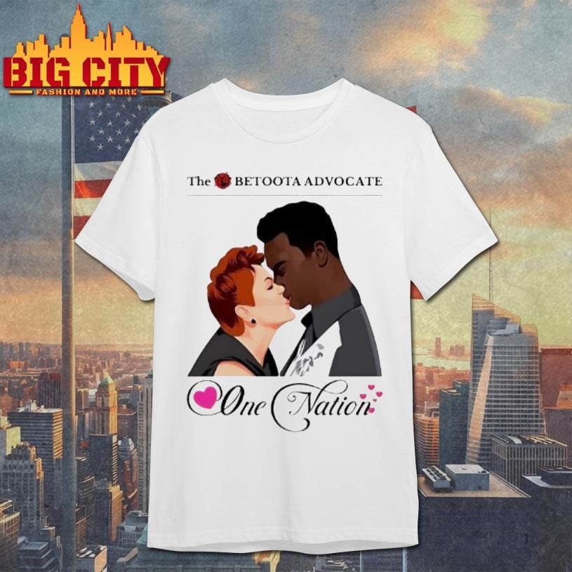 The Betoota Advocate One Nation Soulmates Romantic Couple Shirt Unisex T-shirt, Sweatshirt, Hoodie, Long Sleeve Tee - T-Shirt, Sweatshirt, Hoodie