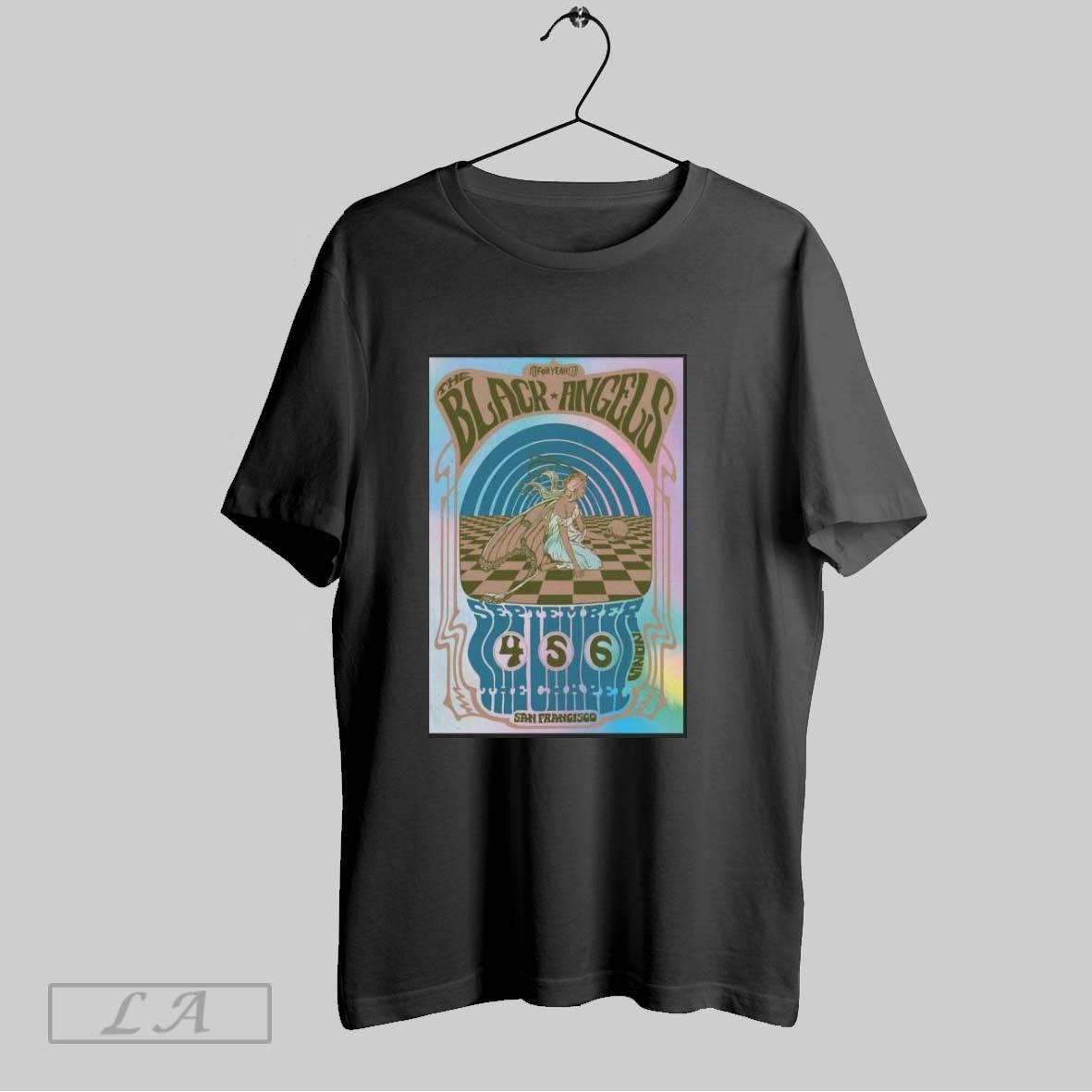 The Black Angels Sept 4 6 2025 The Chapel In San Francisco Ca Poster Unisex T-shirt, Sweatshirt, Hoodie, Long Sleeve Tee - T-Shirt, Sweatshirt, Hoodie