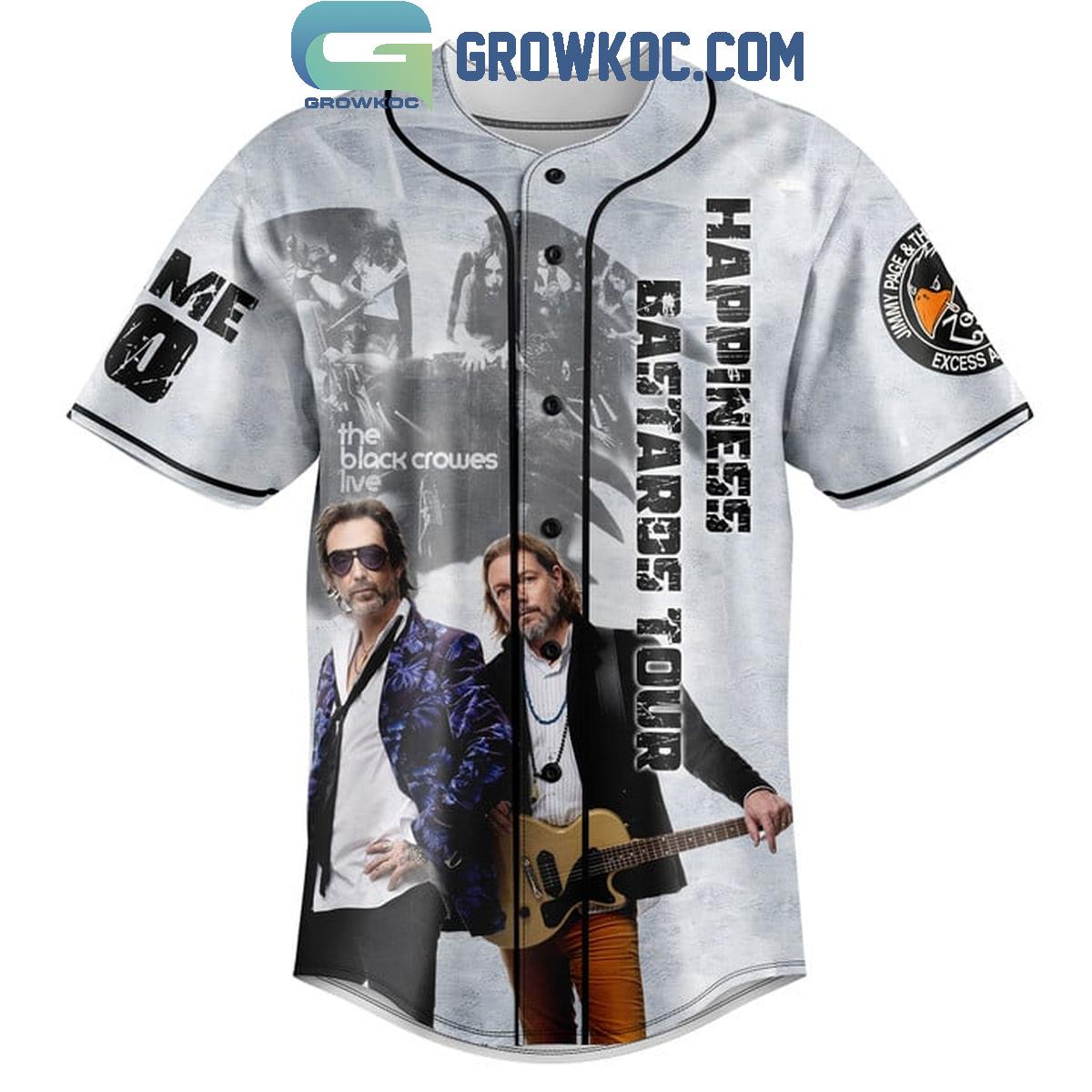 The Black Crowes Happiness Bastards Tour 2025 Personalized Baseball Jersey baseball jersey product view 2