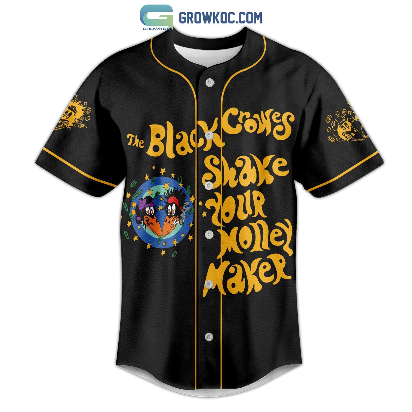 The Black Crowes Shake Your Money Maker Personalized Baseball Jersey baseball jersey product view 2