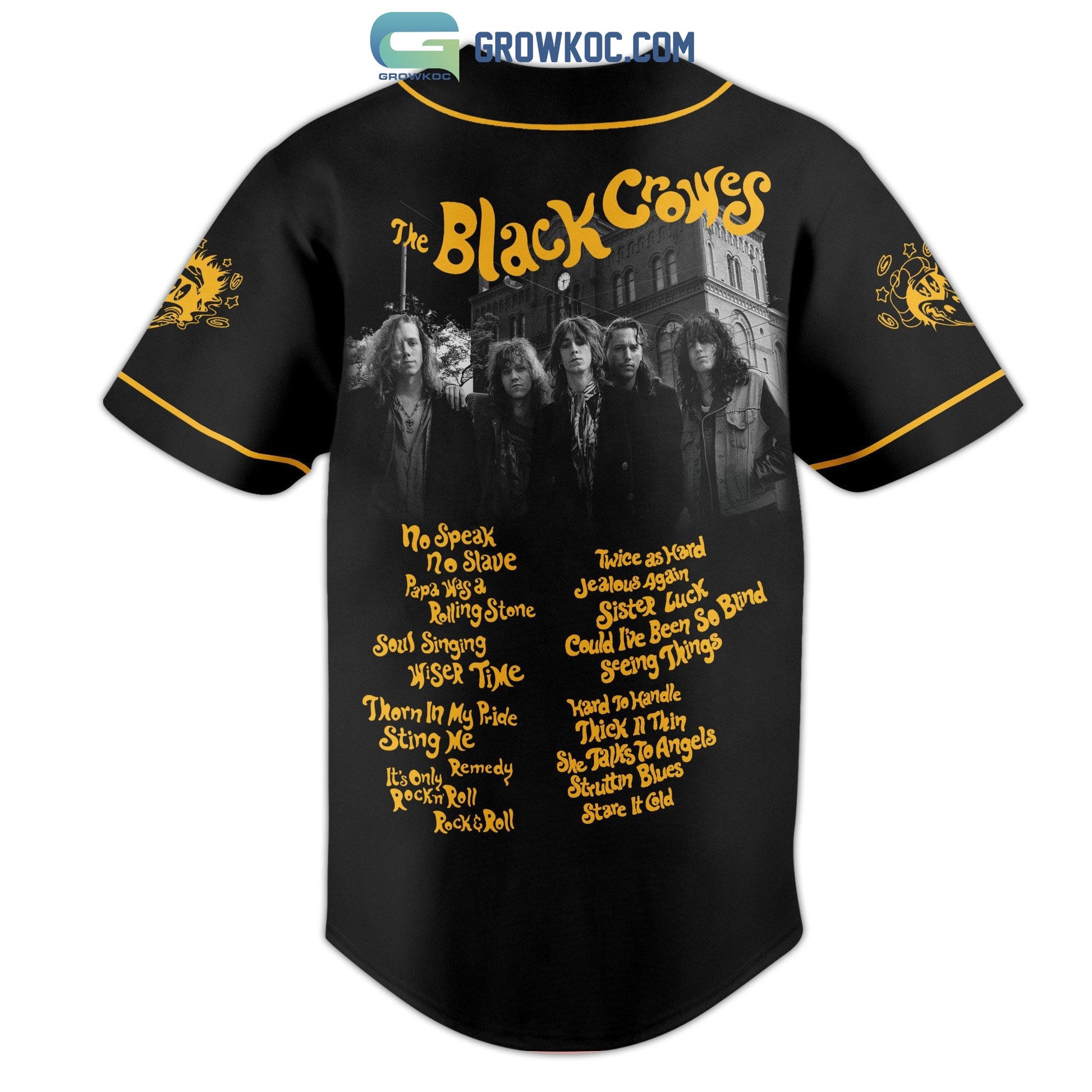 The Black Crowes Shake Your Money Maker Personalized Baseball Jersey baseball jersey product view 3