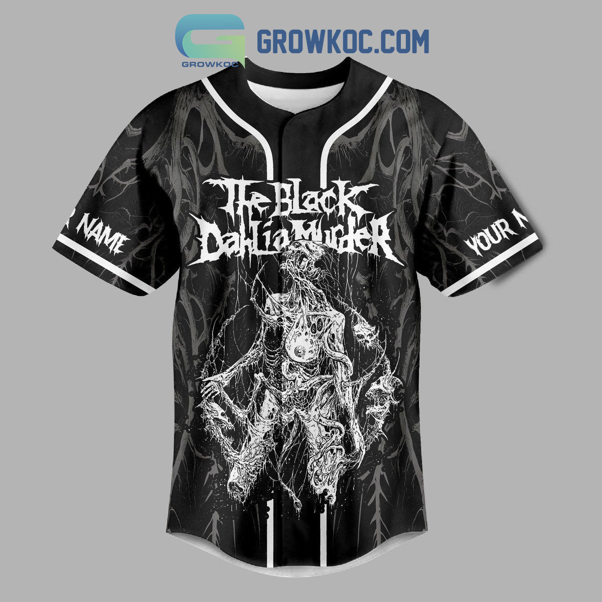 The Black Dahlia Murder Personalized Baseball Jersey baseball jersey product view 2