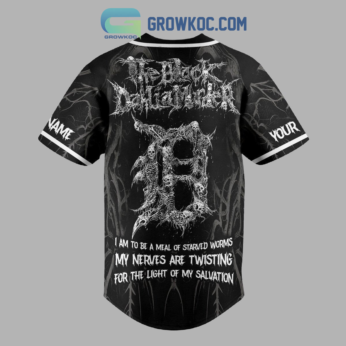 The Black Dahlia Murder Personalized Baseball Jersey baseball jersey product view 3