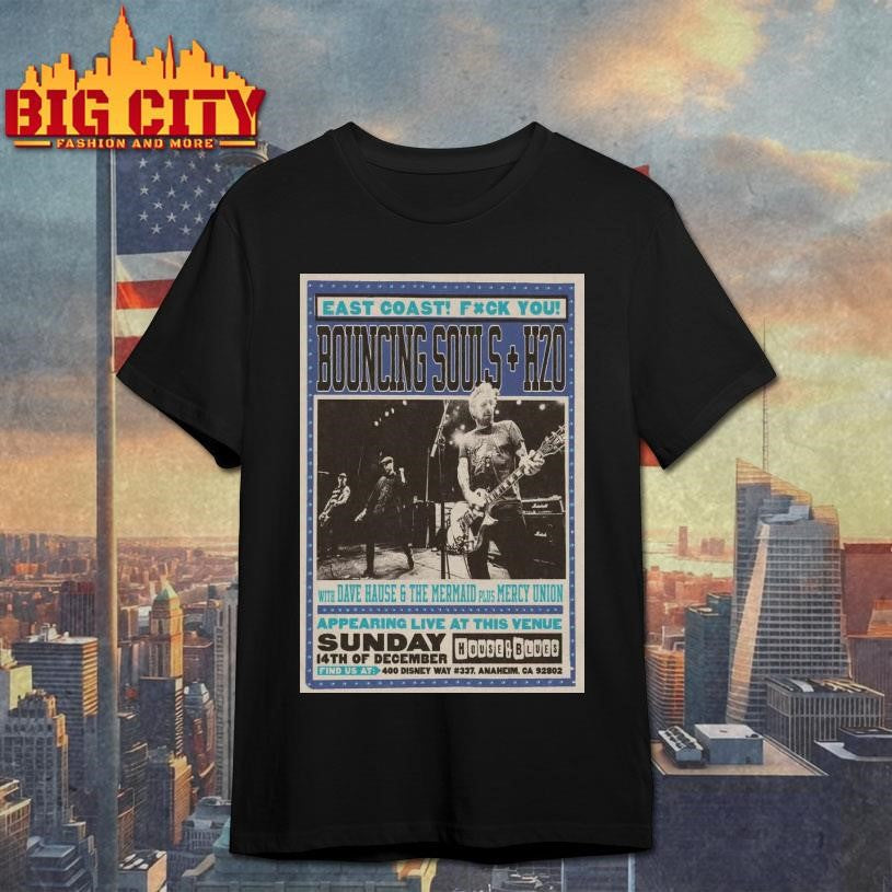 The Bouncing Souls Dec 14 2025 House Of Blues Anaheim CA Poster Shirt Unisex T-shirt, Sweatshirt, Hoodie, Long Sleeve Tee - T-Shirt, Sweatshirt, Hoodie