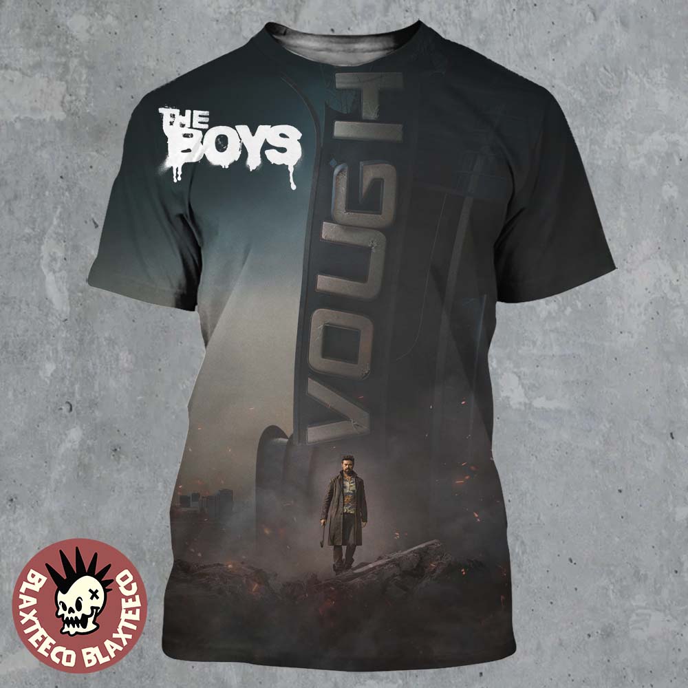 The Boys Season 5 Billy Butcher Destroys Vought Official Poster All Over Print Shirt Unisex T-shirt, Sweatshirt, Hoodie, Long Sleeve Tee - T-Shirt, Sweatshirt, Hoodie