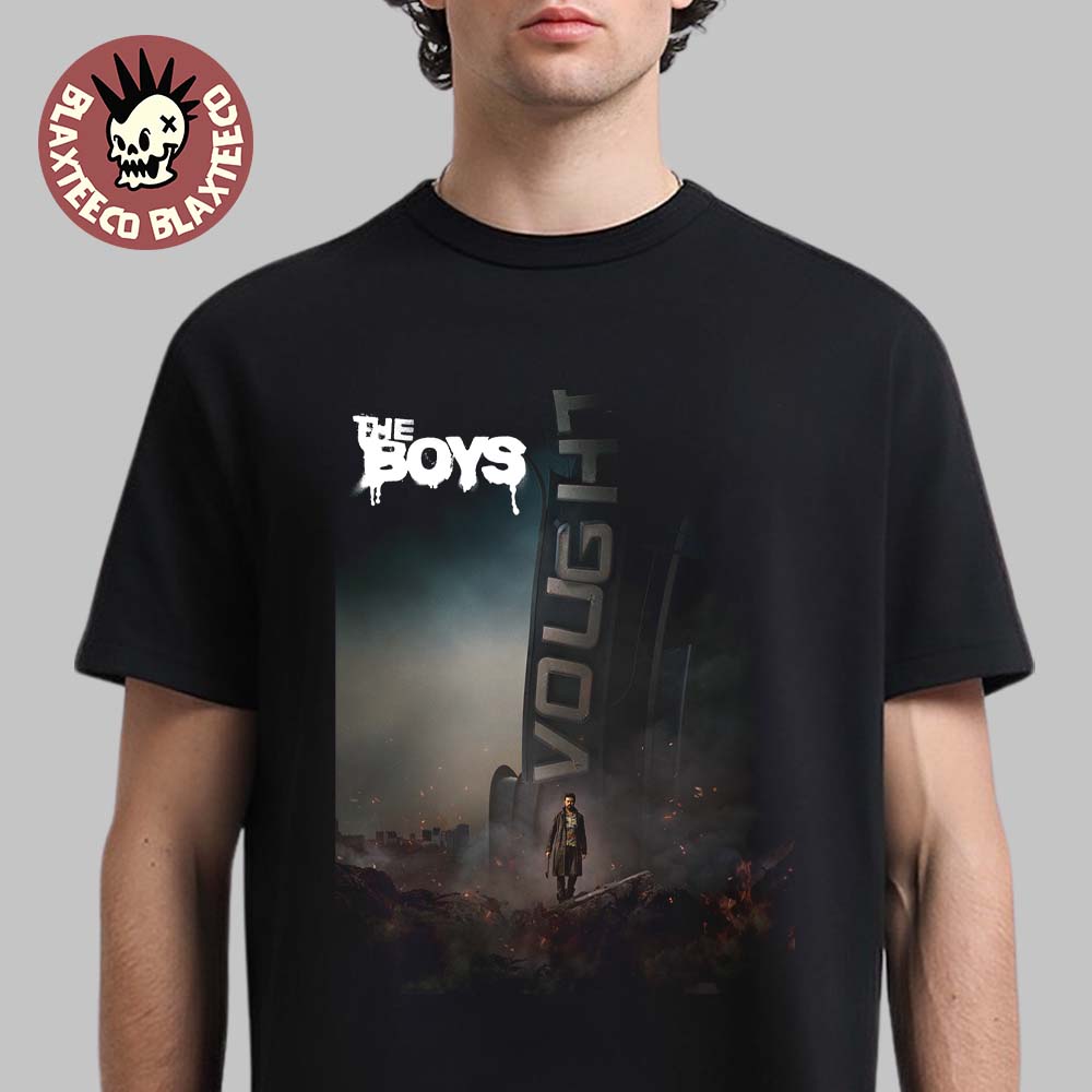 The Boys Season 5 Billy Butcher Destroys Vought Official Poster T-Shirt Unisex T-shirt, Sweatshirt, Hoodie, Long Sleeve Tee - T-Shirt, Sweatshirt, Hoodie