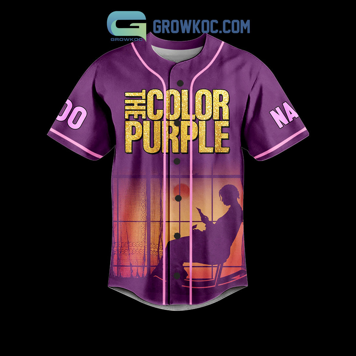 The Color Purple I Am Beautiful Personalized Baseball Jersey baseball jersey product view 2