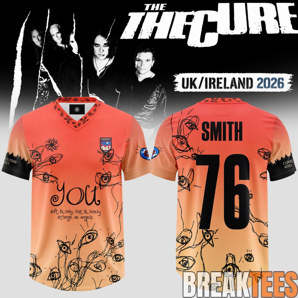 The Cure Festival Summer Live 2026 Special Football Jersey football jersey product view 1