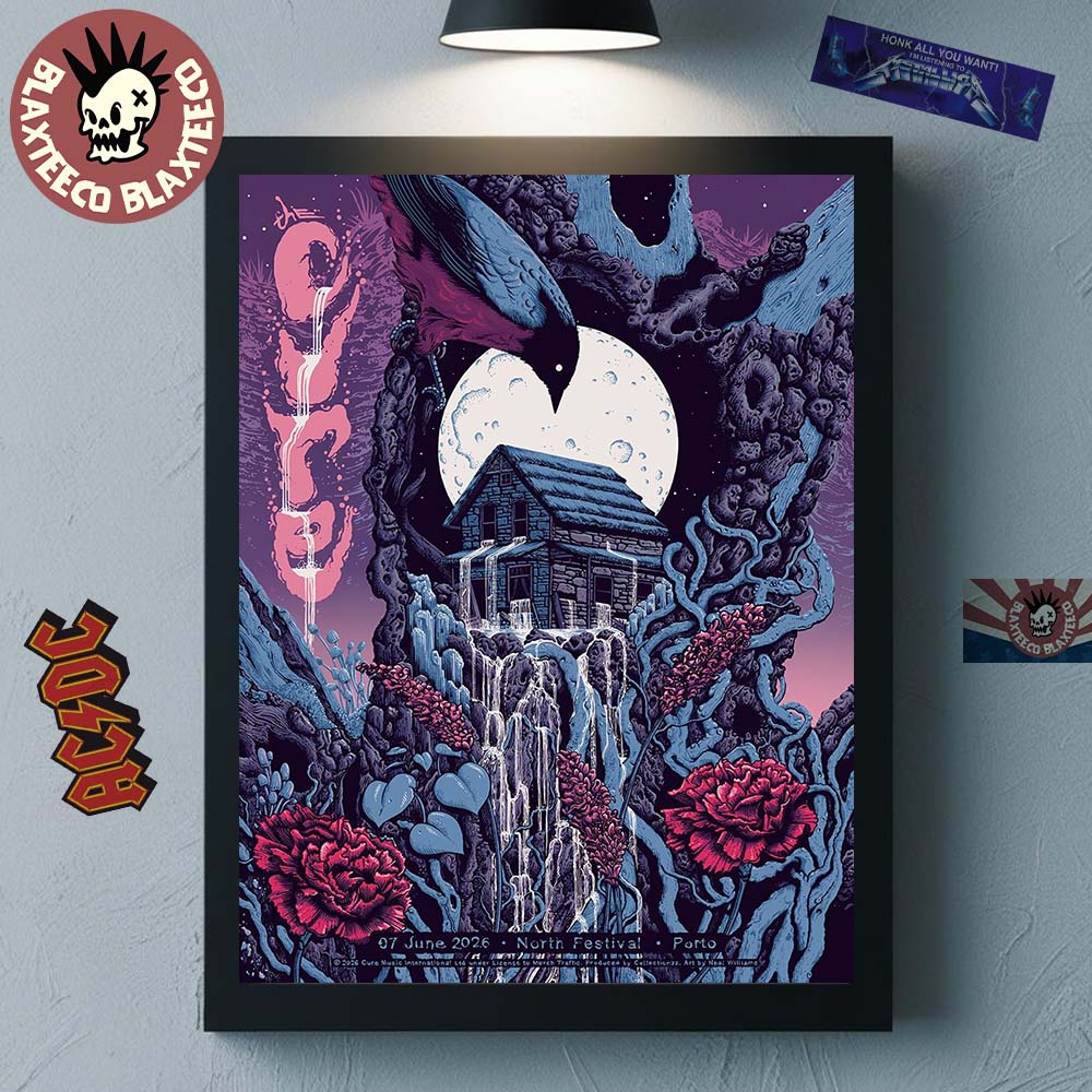The Cure North Festival 2026 Headline Event Poster In Porto Portugal On 7 June 2026 Home Decor Poster Canvas - T-Shirt, Sweatshirt, Hoodie
