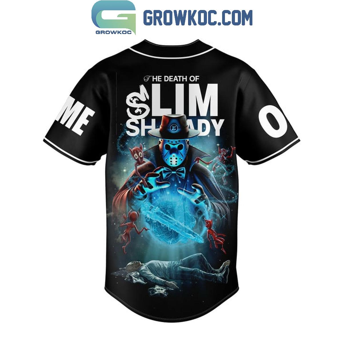 The Death Of Slim Shady The Killer Eminem Personalized Baseball Jersey baseball jersey product view 3