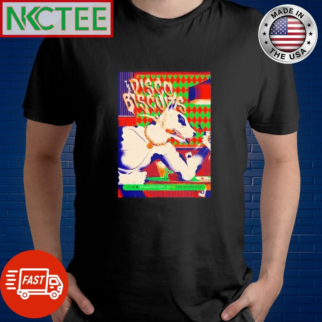 The Disco Biscuits Atlantic, New Jersey July 4 2025 dog shirt Unisex T-shirt, Sweatshirt, Hoodie, Long Sleeve Tee - T-Shirt, Sweatshirt, Hoodie