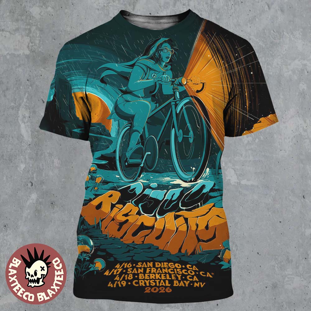 The Disco Biscuits Bicycle Day West Coast 2026 Tour California And Nevada Dates From April 16 To 19 2026 All Over Print Shirt - T-Shirt, Sweatshirt, Hoodie