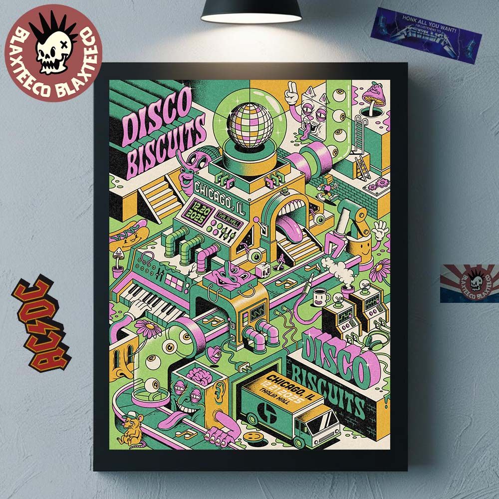 The Disco Biscuits Chicago Illinois Events Poster At Thalia Hall On December 20 21 2025 Home Decor Poster Canvas - T-Shirt, Sweatshirt, Hoodie