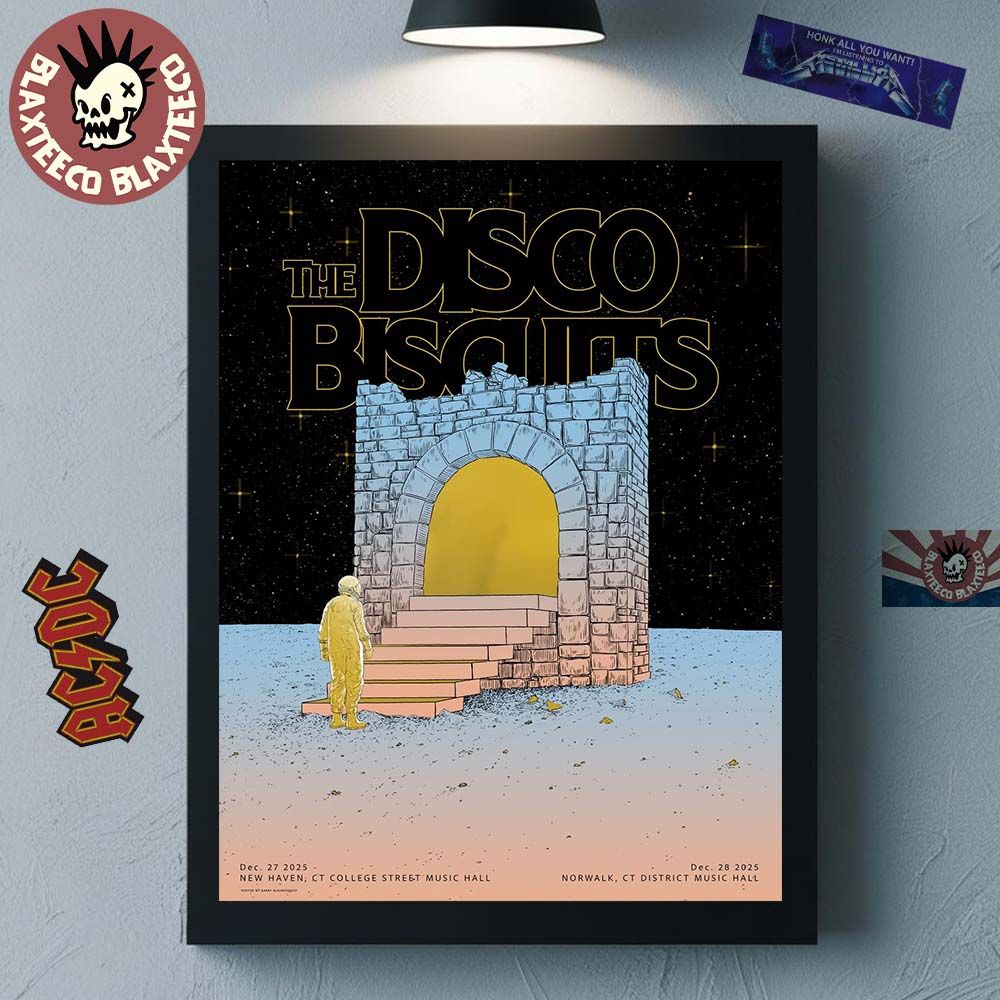 The Disco Biscuits Connecticut 2025 Event Poster For Shows In New Haven At Street Music Hall And Norwalk At District Music Hall On December 27 And 28 2025 Poster Canvas - T-Shirt, Sweatshirt, Hoodie