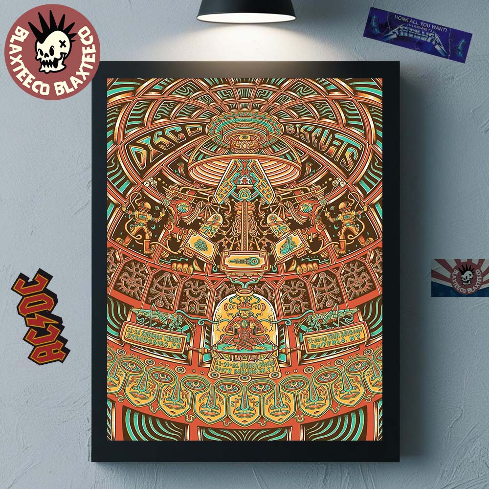 The Disco Biscuits Event Poster For Shows In Stroudsburg PA South Burlinton VT And Buffalo New York On November 2025 Home Decor Poster Canvas - T-Shirt, Sweatshirt, Hoodie