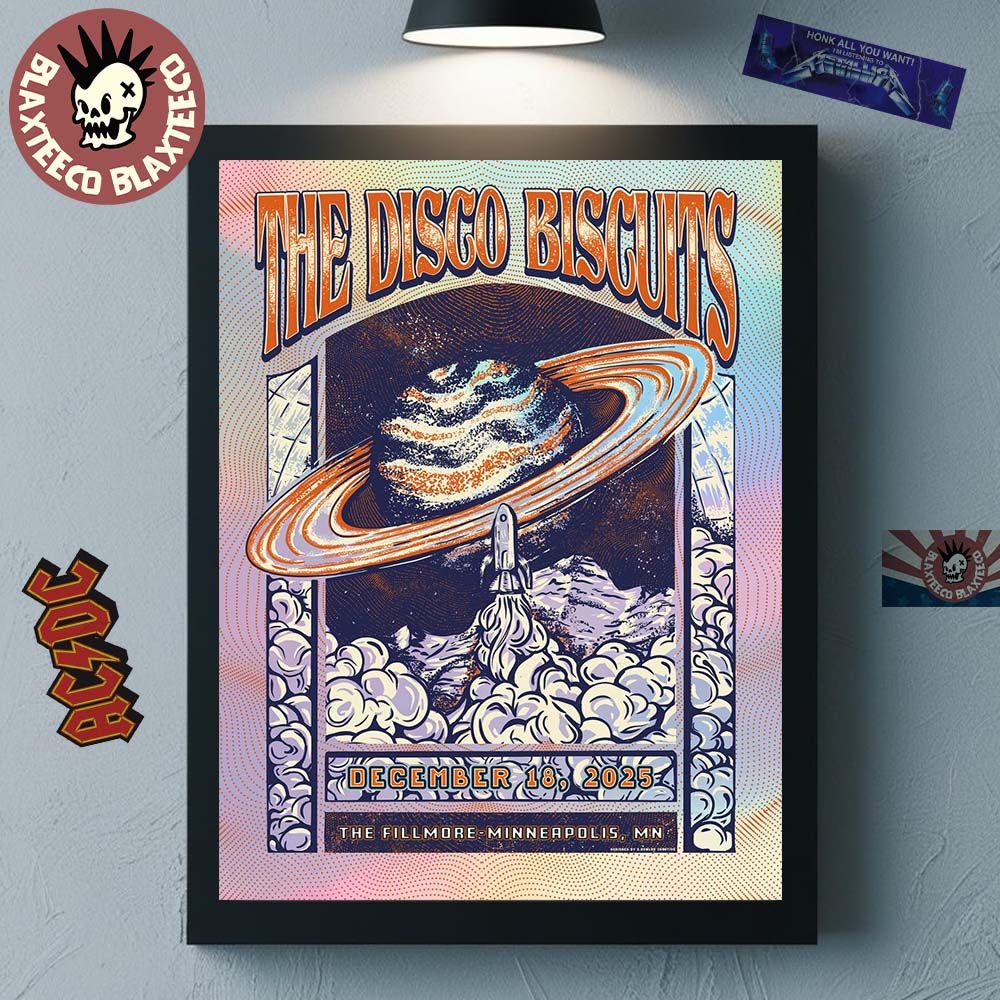 The Disco Biscuits Minneapolis Minnesota 2025 Event Poster At The Fillmore On December 18 2025 Decor Poster Canvas - T-Shirt, Sweatshirt, Hoodie