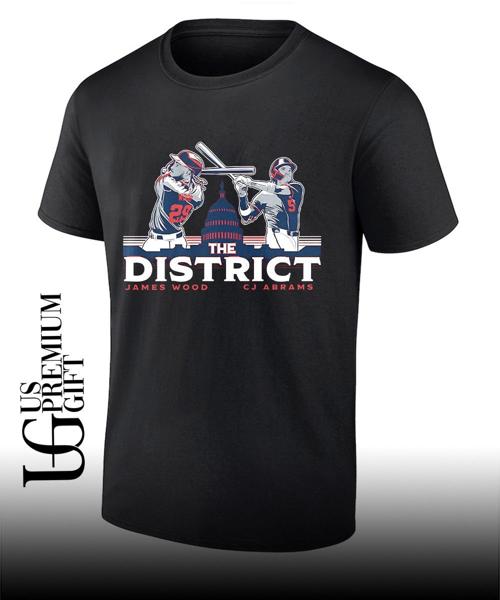 The District James Wood and CJ Abrams Washington Nationals baseball shirt Unisex T-shirt, Sweatshirt, Hoodie, Long Sleeve Tee - T-Shirt, Sweatshirt, Hoodie
