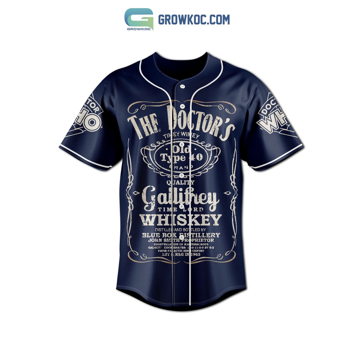The Doctor Who Big Ball Of Wibbly Wobbly Timey Wimey Stuff Baseball Jersey baseball jersey product view 2