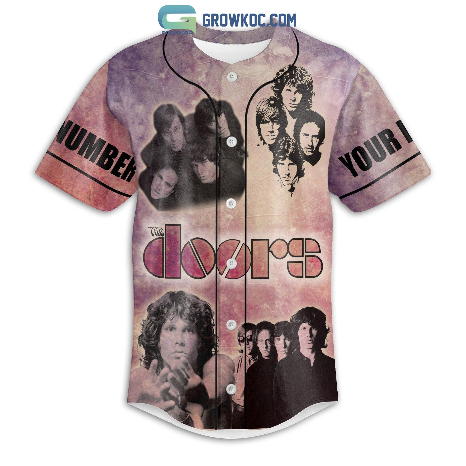 The Doors There Are Things Known And Things Unknow And In Between Are Doors Personalized Baseball Jersey baseball jersey product view 2