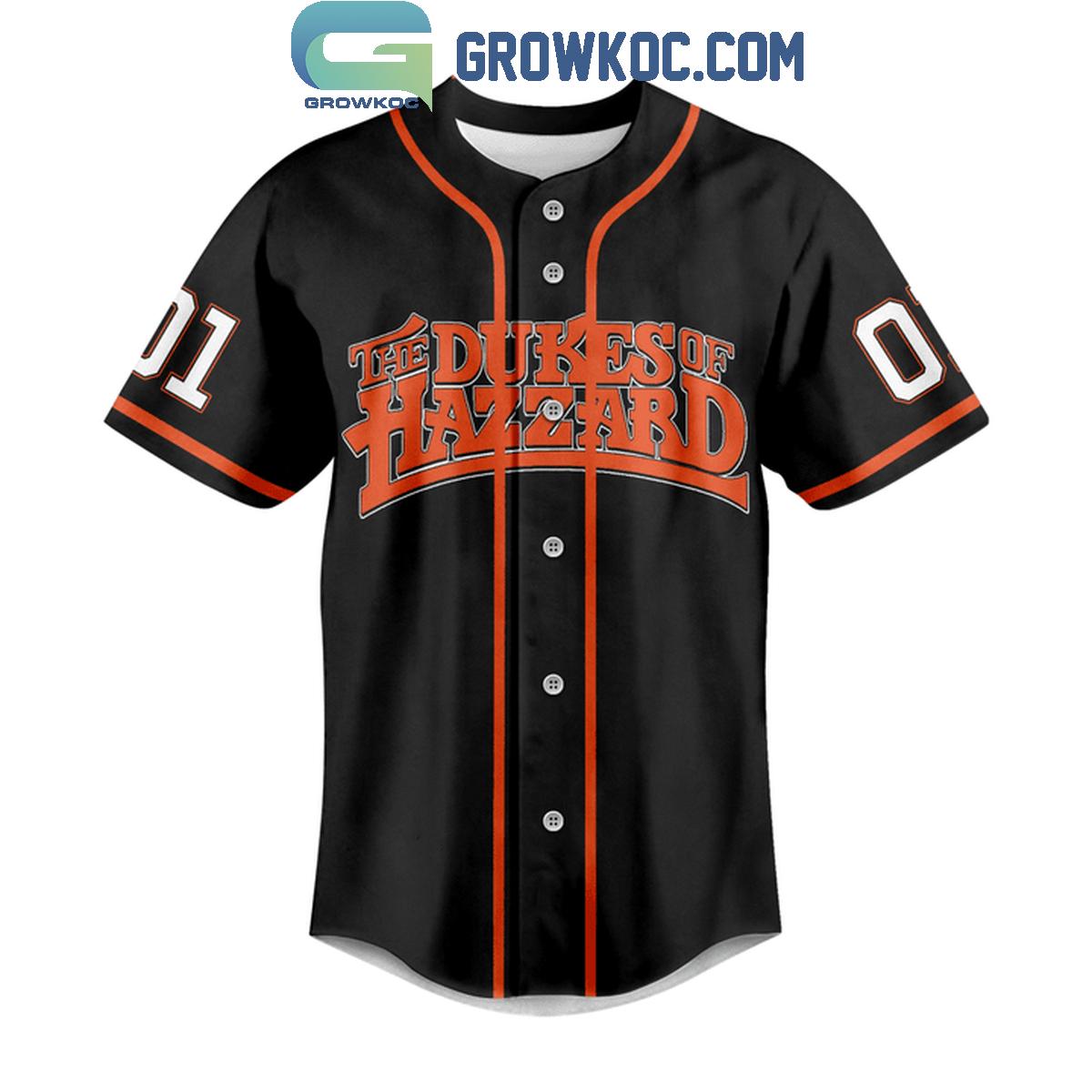 The Dukes Of Hazzard Keep It Between The Ditches Personalized Baseball Jersey baseball jersey product view 2