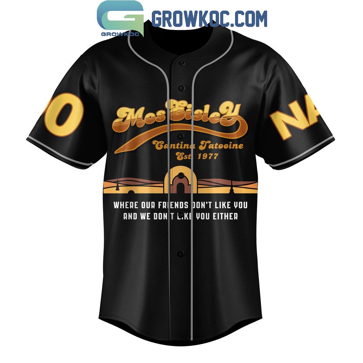 The Fabulous Cantina Band Live At Mos Eisley Personalized Baseball Jersey baseball jersey product view 2