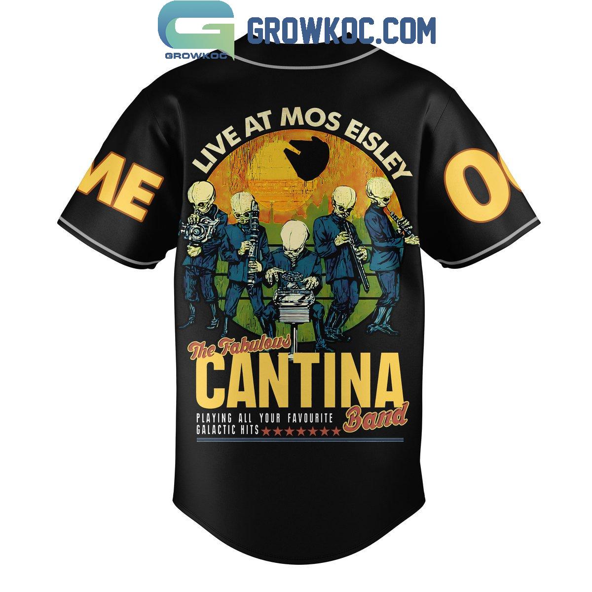 The Fabulous Cantina Band Live At Mos Eisley Personalized Baseball Jersey baseball jersey product view 3