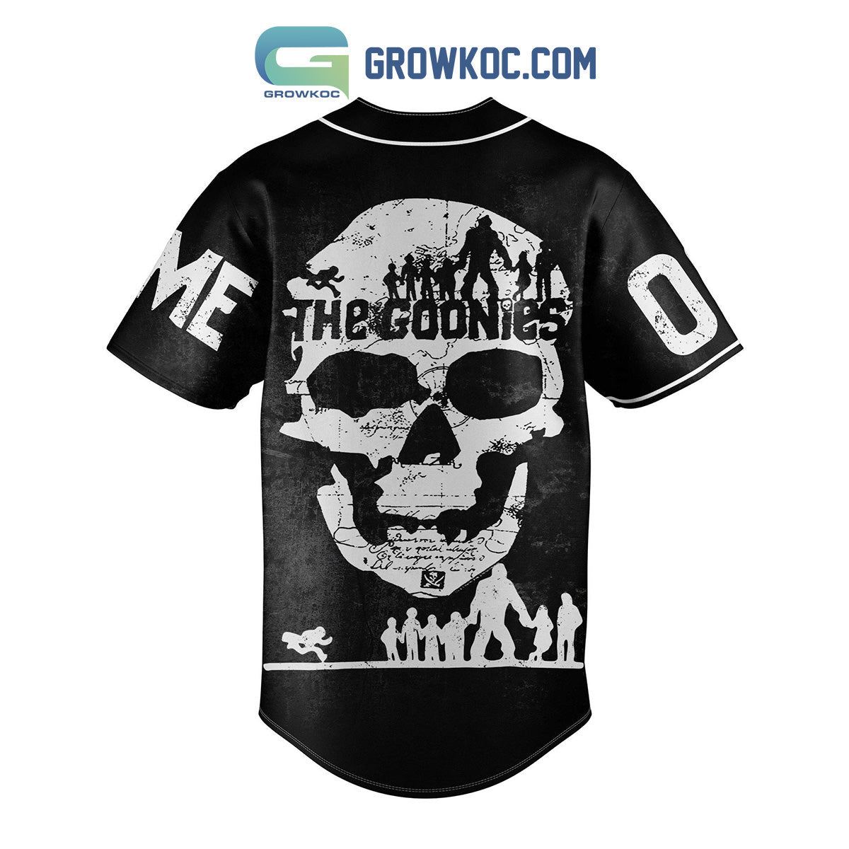 The Goonies Never Say Die Personalized Baseball Jersey baseball jersey product view 3