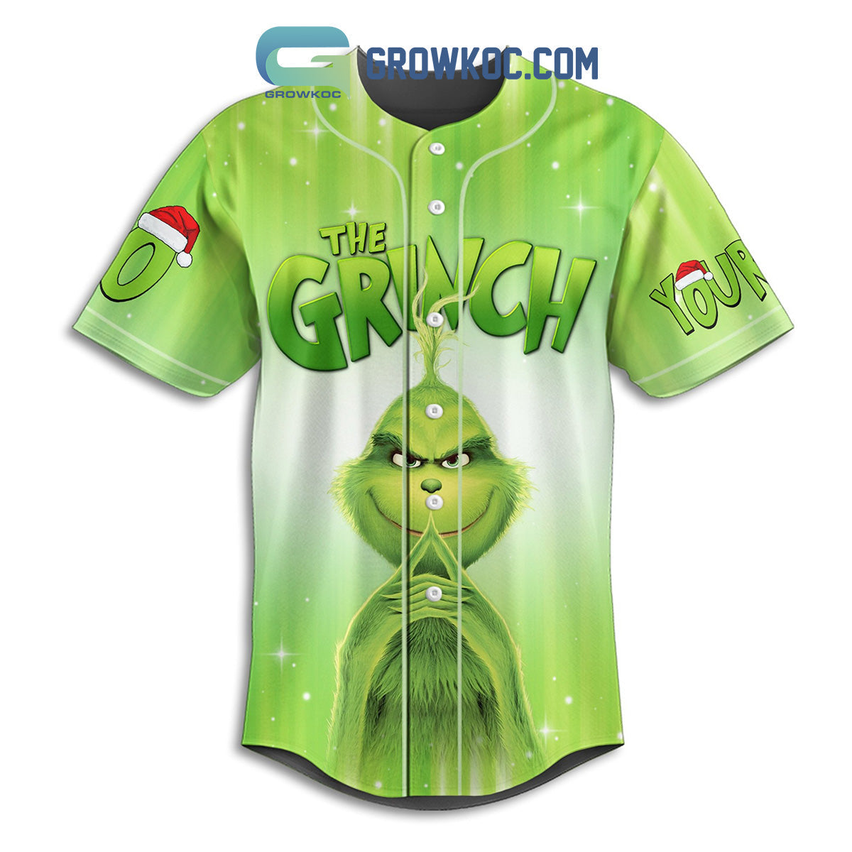 The Grinch Feeling Extra Grinchy Today Personalized Baseball Jersey baseball jersey product view 2