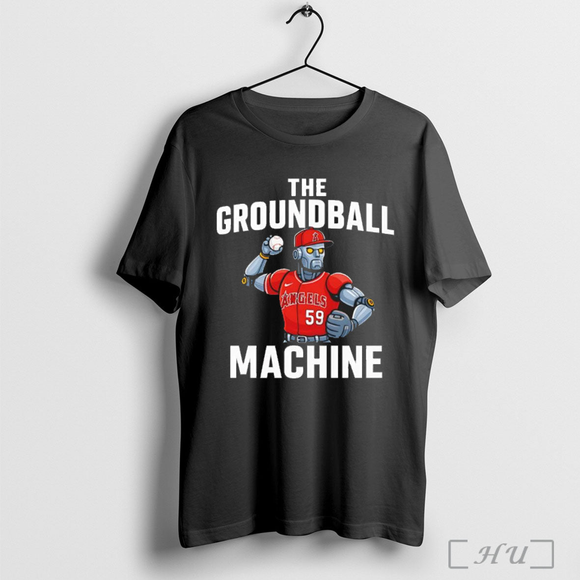 The Groundball Machine Los Angeles Angels T Shirt Unisex T-shirt, Sweatshirt, Hoodie, Long Sleeve Tee - T-Shirt, Sweatshirt, Hoodie