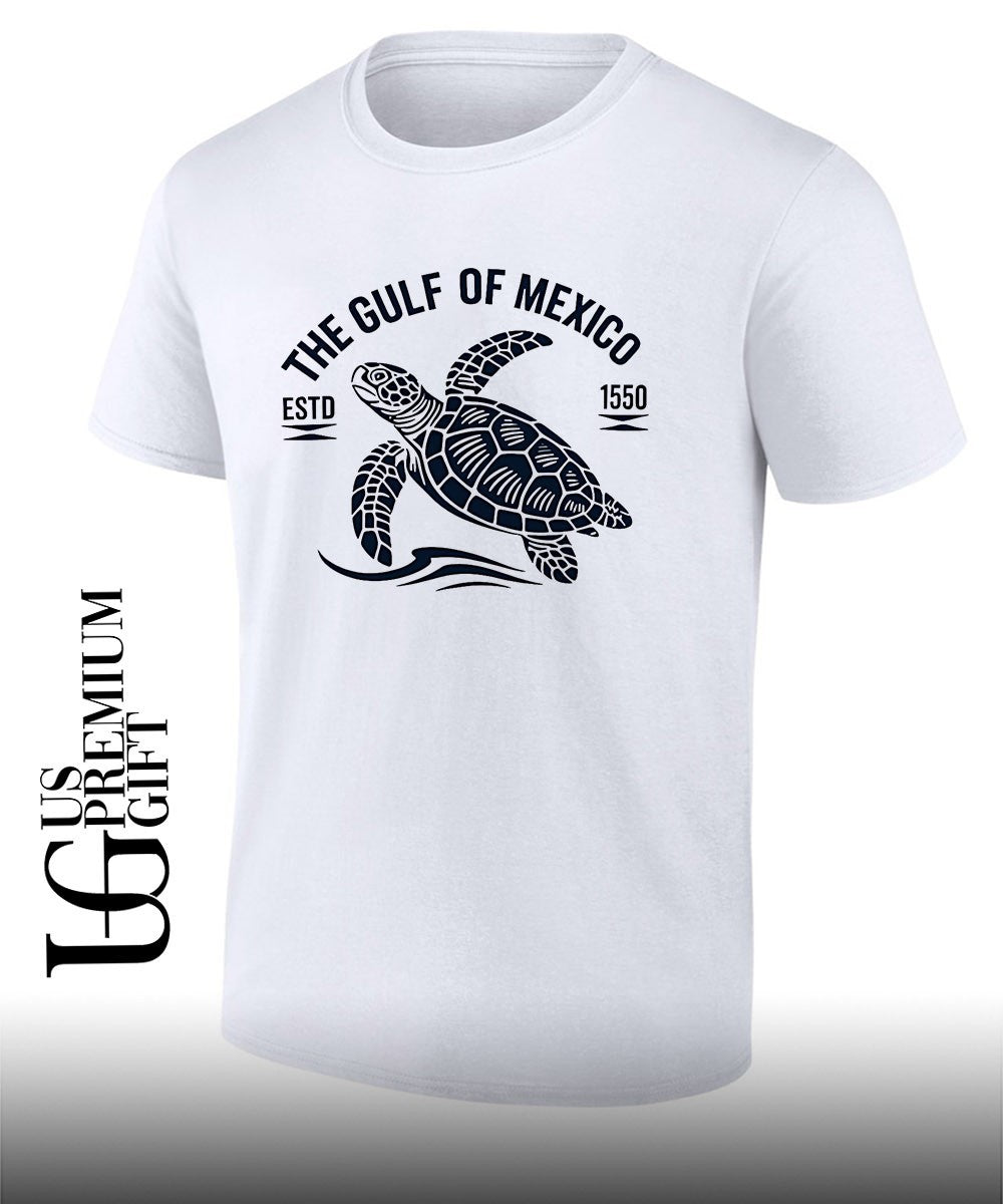 The Gulf Of Mexico Turtle Estd 1550 shirt Unisex T-shirt, Sweatshirt, Hoodie, Long Sleeve Tee - T-Shirt, Sweatshirt, Hoodie
