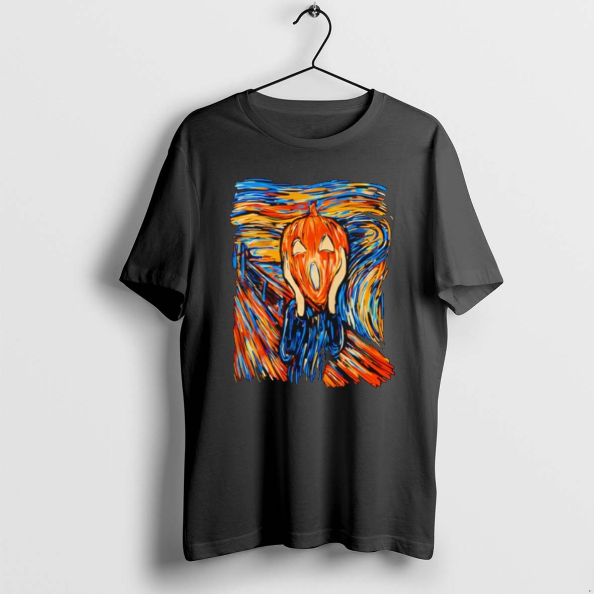 The Halloscream Van Gogh Halloween T Shirts Unisex T-shirt, Sweatshirt, Hoodie, Long Sleeve Tee - T-Shirt, Sweatshirt, Hoodie