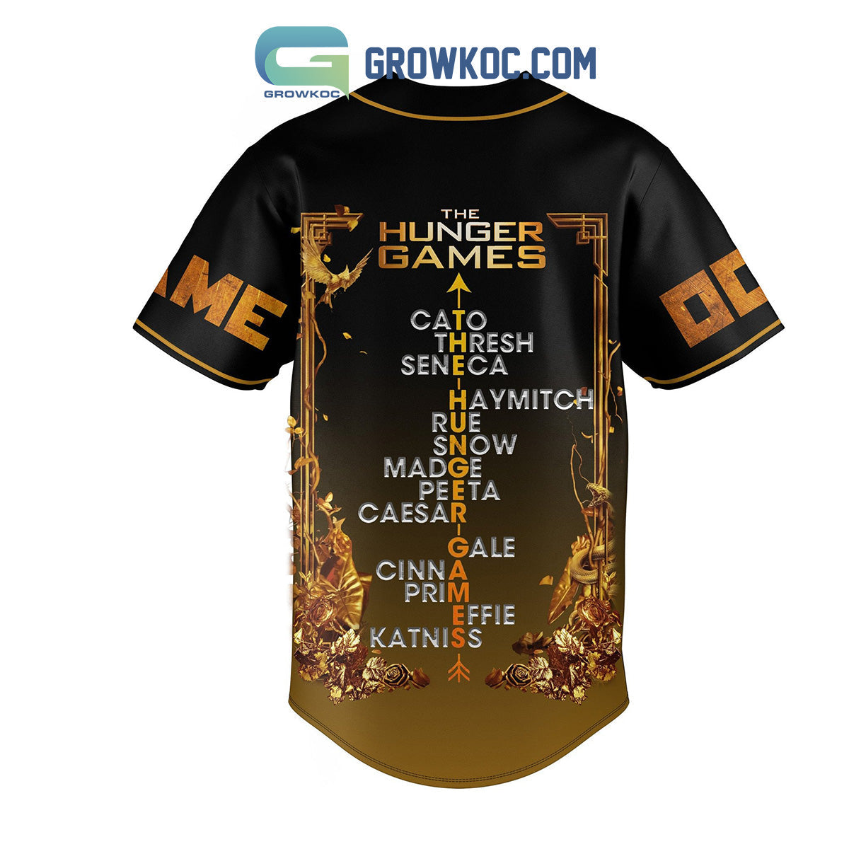 The Hunger Games If We Burn Rebels You Burn With Us Personalized Baseball Jersey baseball jersey product view 3
