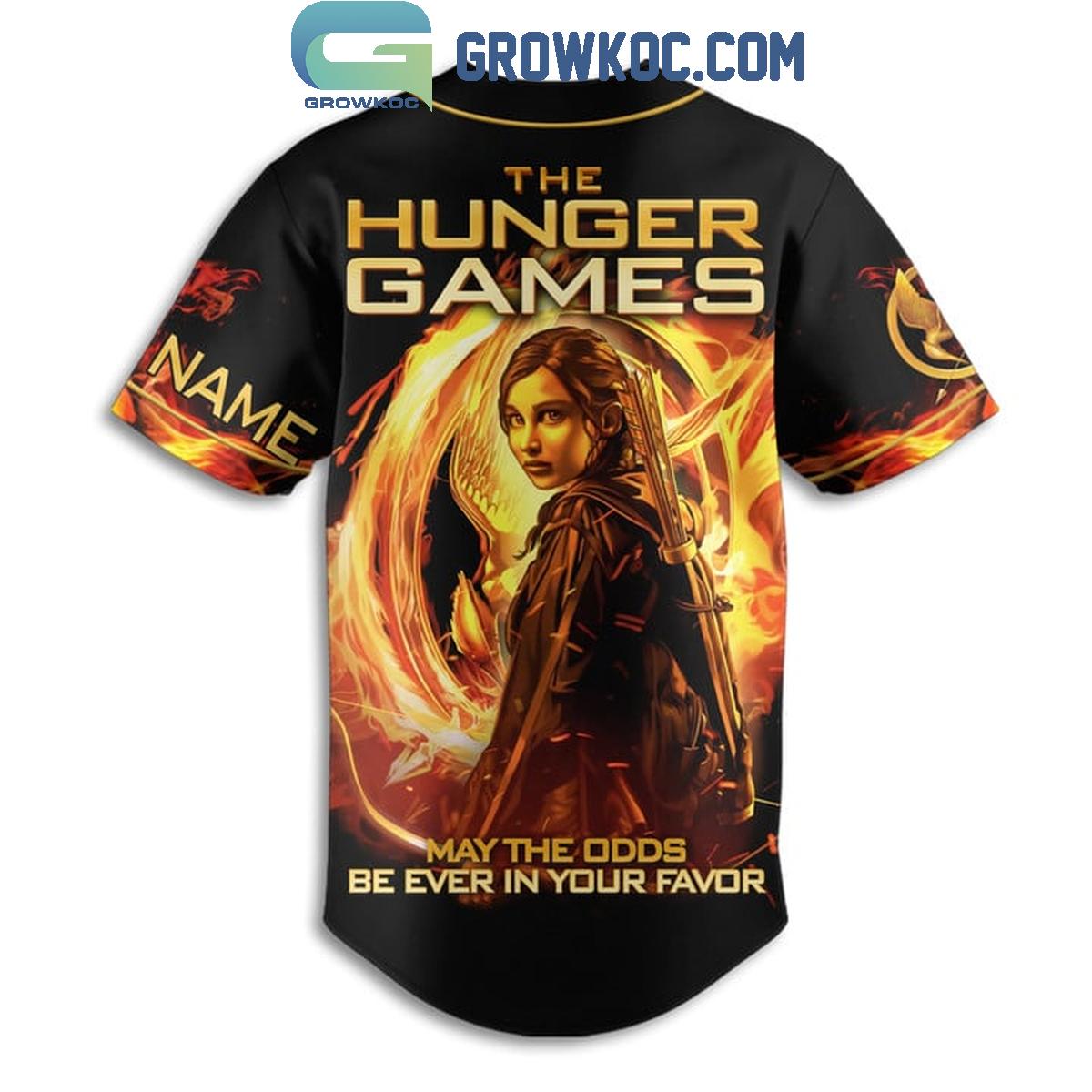 The Hunger Games May The Odds Be Ever In Your Favor Personalized Baseball Jersey baseball jersey product view 3