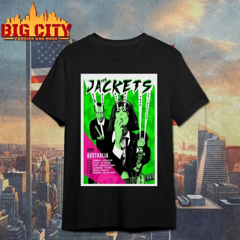 The Jackets Australia 2026 Shows Poster shirt Unisex T-shirt, Sweatshirt, Hoodie, Long Sleeve Tee - T-Shirt, Sweatshirt, Hoodie