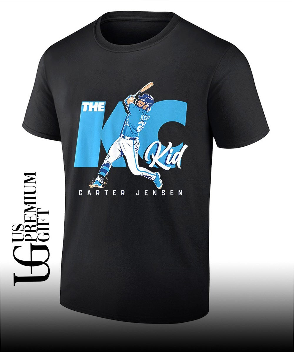 The KC Kid Carter Jensen Kansas City Royals baseball shirt Unisex T-shirt, Sweatshirt, Hoodie, Long Sleeve Tee - T-Shirt, Sweatshirt, Hoodie
