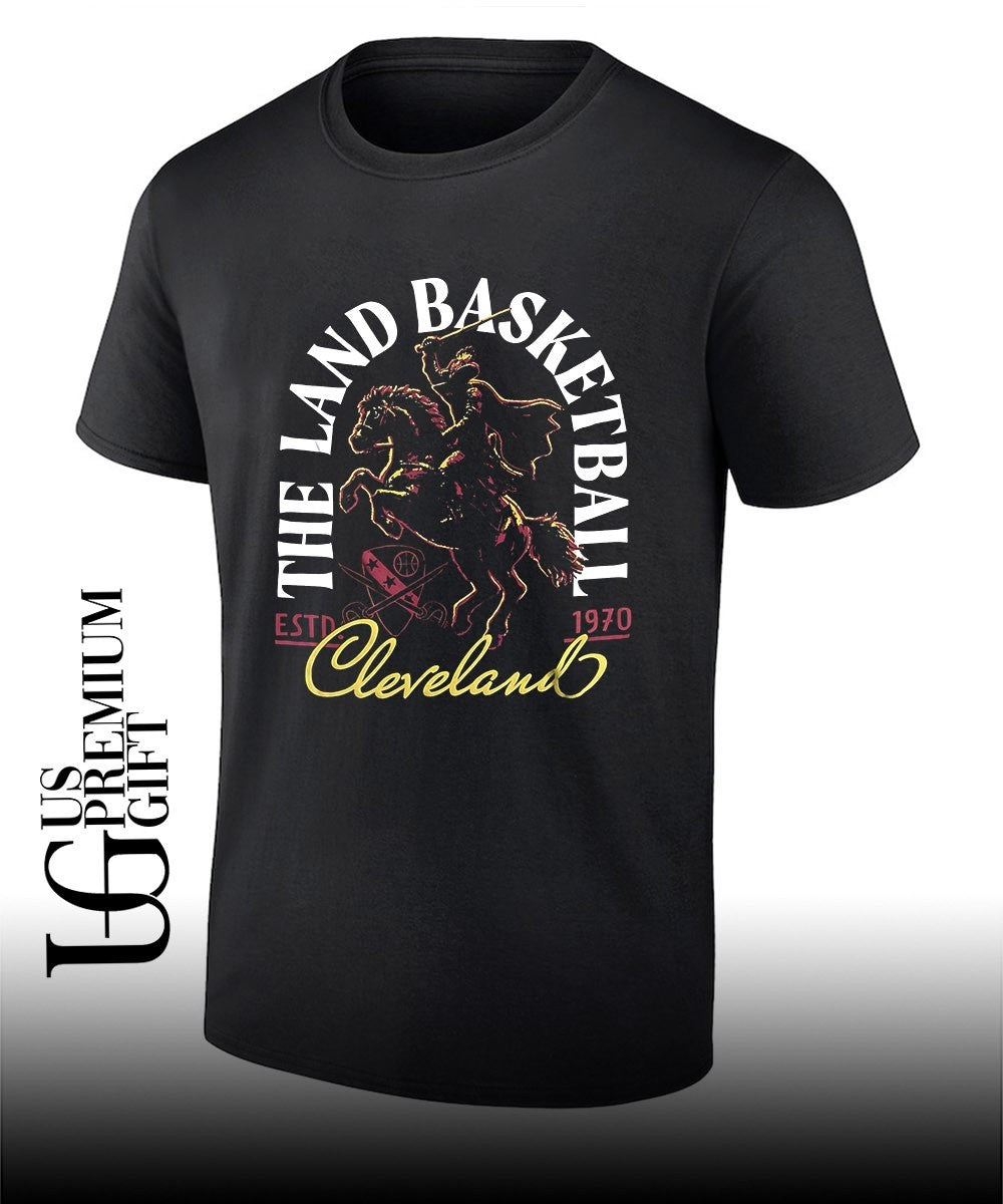 The Land Basketball Cleveland Cavaliers NBA Estd 1970 shirt Unisex T-shirt, Sweatshirt, Hoodie, Long Sleeve Tee - T-Shirt, Sweatshirt, Hoodie