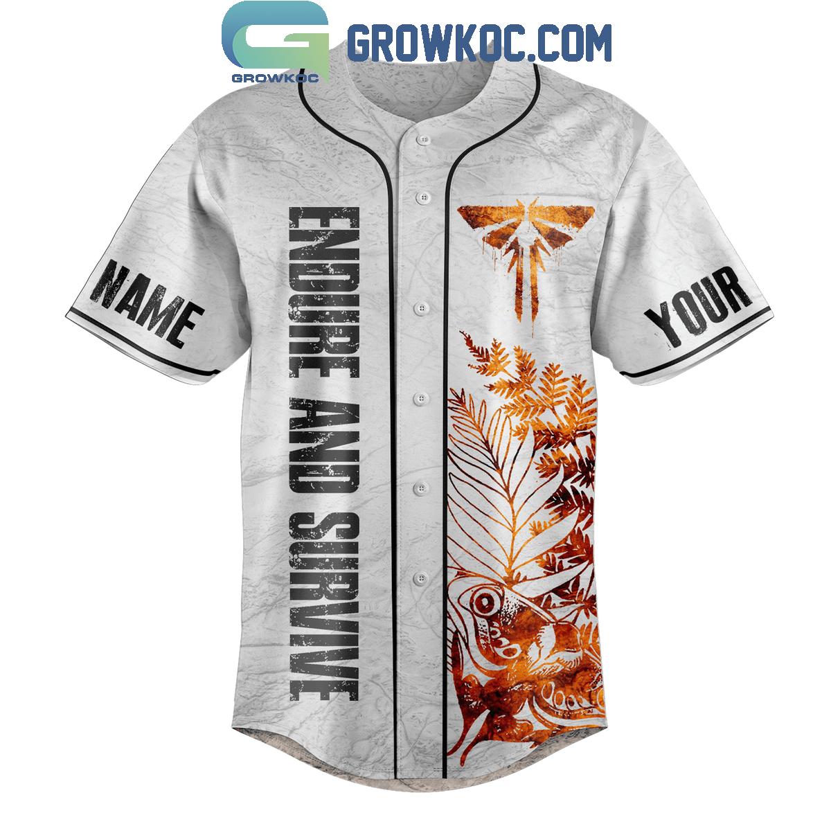 The Last Of Us Endure And Survive Personalized Baseball Jersey baseball jersey product view 2