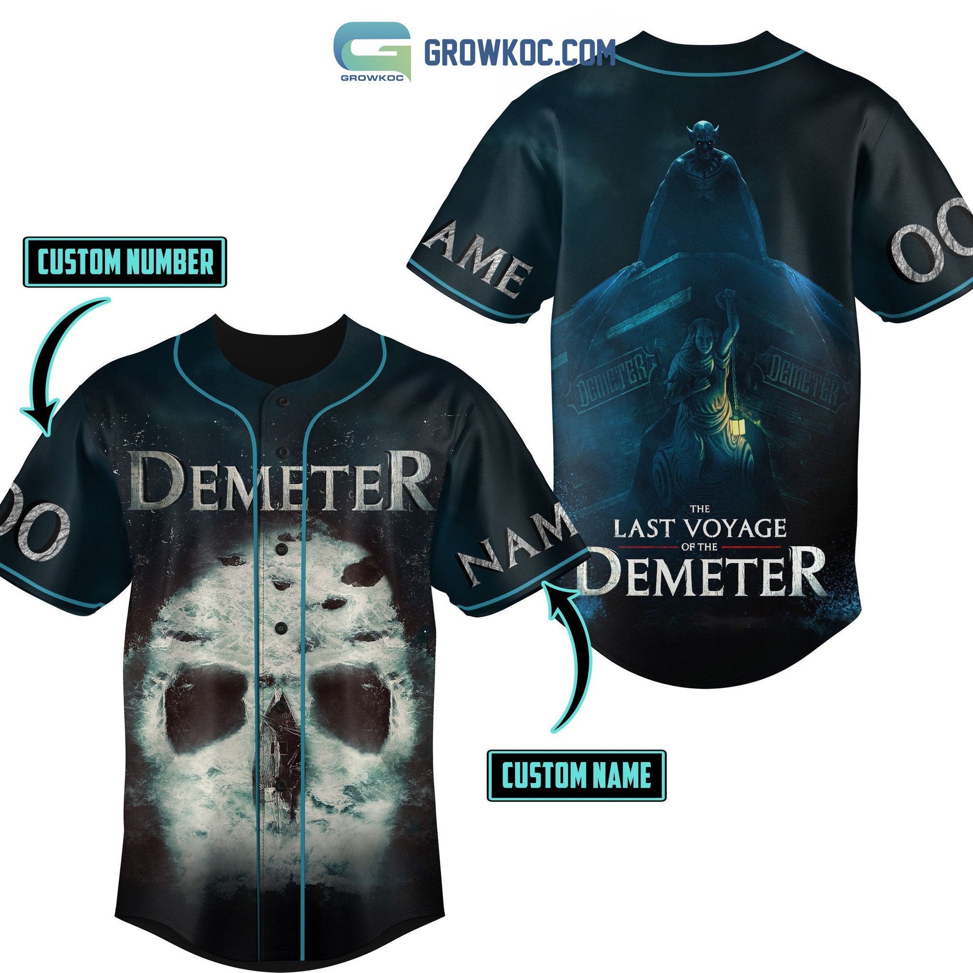 The Last Voyage Of The Demeter Personalized Baseball Jersey baseball jersey product view 1