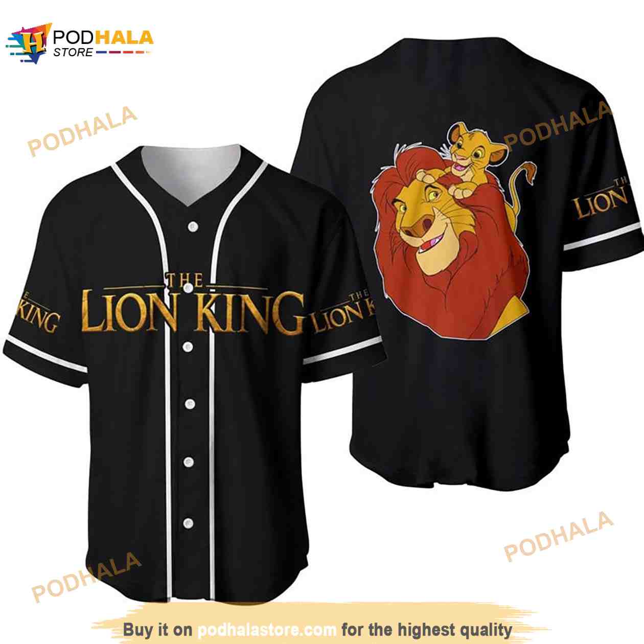 The Lion King All Over Print 3D Baseball Jersey baseball jersey product view 1
