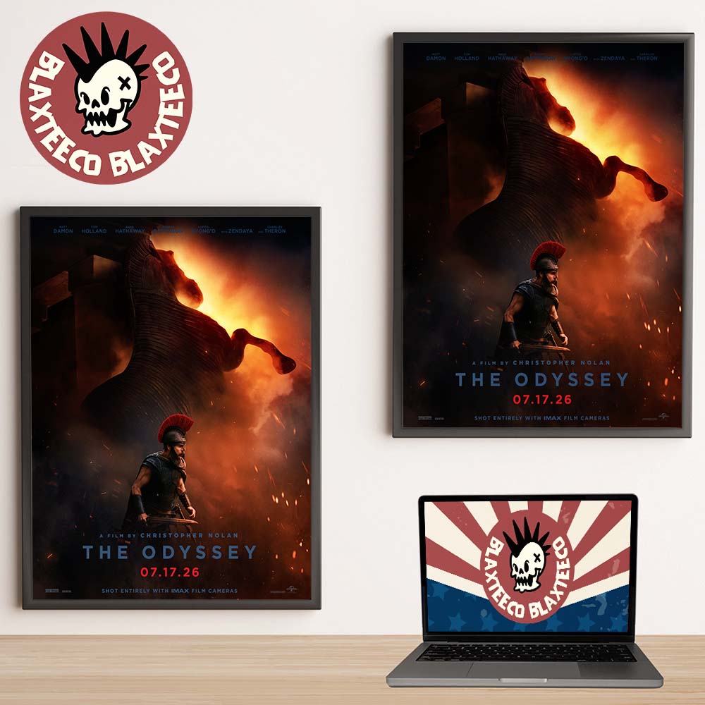The Odyssey A Film By Christopher Nolan Defy The Gods Home Decor Poster Canvas Unisex T-shirt, Sweatshirt, Hoodie, Long Sleeve Tee - T-Shirt, Sweatshirt, Hoodie