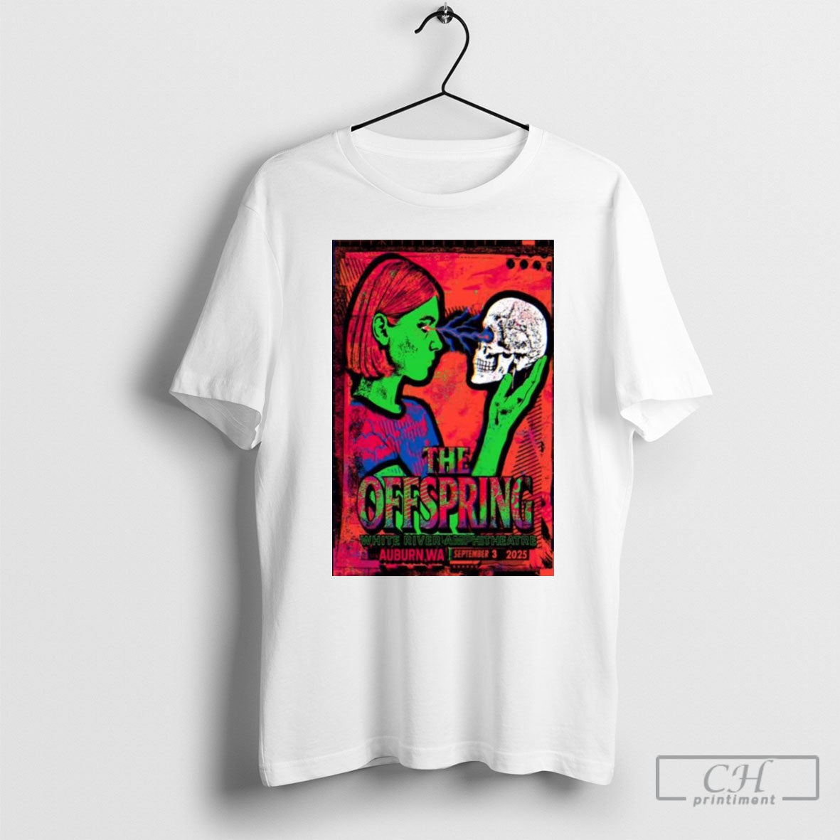 The Offspring Auburn Wa September 3 2025 Concert Shirt Tee Unisex T-shirt, Sweatshirt, Hoodie, Long Sleeve Tee - T-Shirt, Sweatshirt, Hoodie