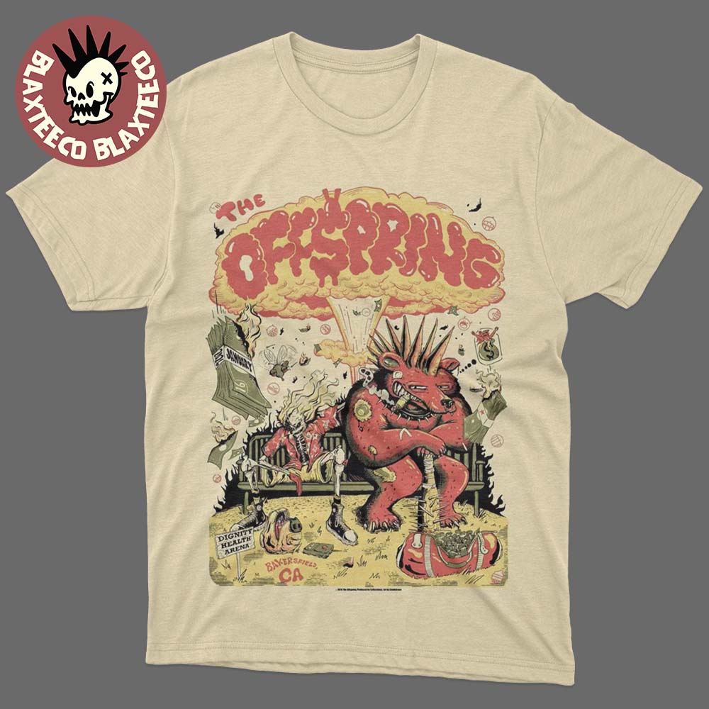 The Offspring Bakersfield California 2026 Venue Poster At Dignity Health Arena On January 16 2026 T-Shirt - T-Shirt, Sweatshirt, Hoodie