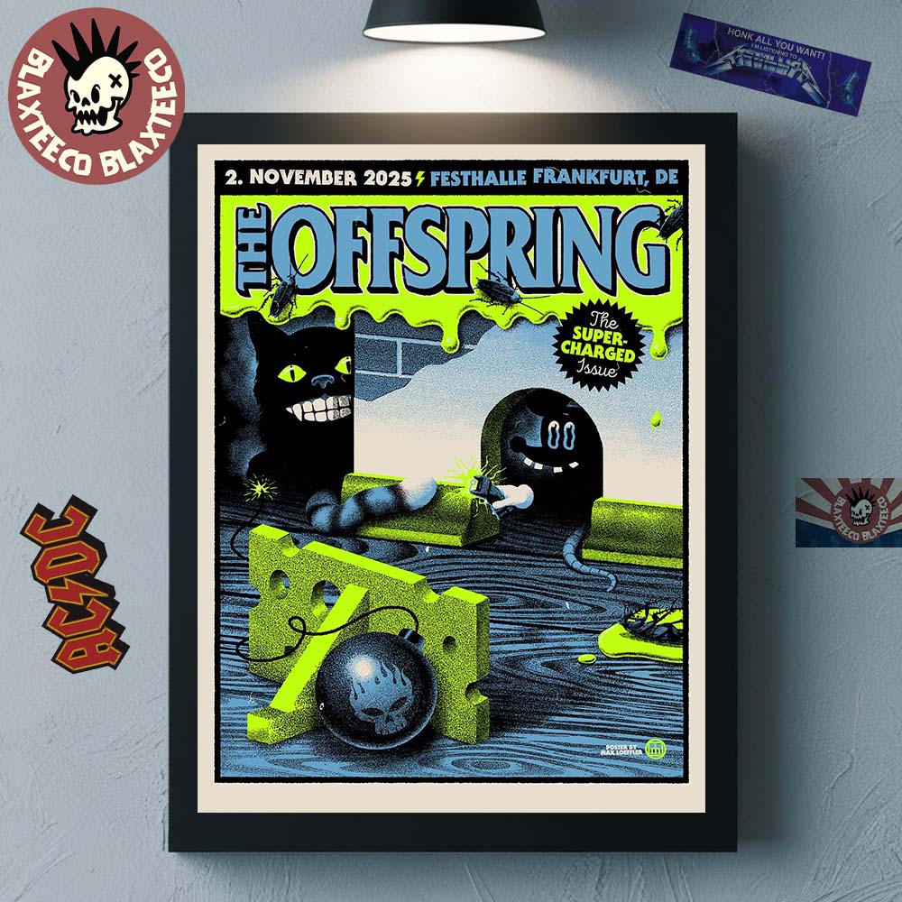 The Offspring Festhalle Frankfurt 2025 Event Poster On November 2 2025 The Super Charged Issue Home Decor Poster Canvas - T-Shirt, Sweatshirt, Hoodie