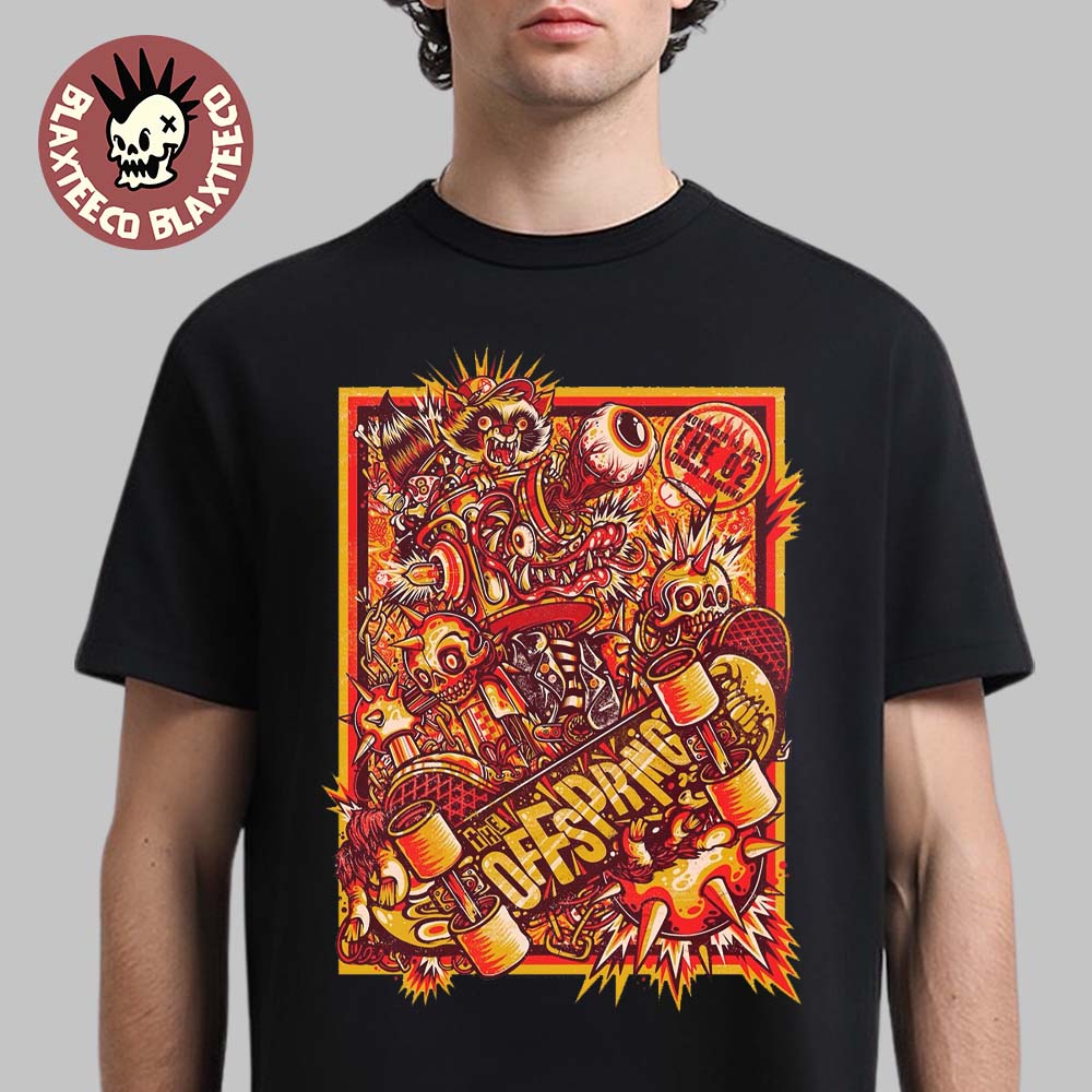 The Offspring London UK 2025 Concert Poster At The O2 On November 14 2025 T-Shirt Unisex T-shirt, Sweatshirt, Hoodie, Long Sleeve Tee - T-Shirt, Sweatshirt, Hoodie