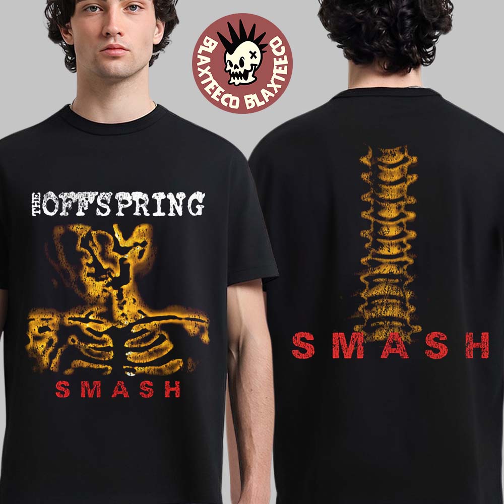 The Offspring Supercharged Worldwide 2026 Merch Smash Album T-Shirt Unisex T-shirt, Sweatshirt, Hoodie, Long Sleeve Tee - T-Shirt, Sweatshirt, Hoodie