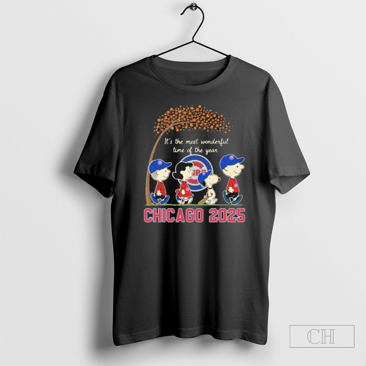The Peanuts Walking X Chicago Cubs Its The Most Wonderful Time Of The Year Unisex T-shirt, Sweatshirt, Hoodie, Long Sleeve Tee - T-Shirt, Sweatshirt, Hoodie
