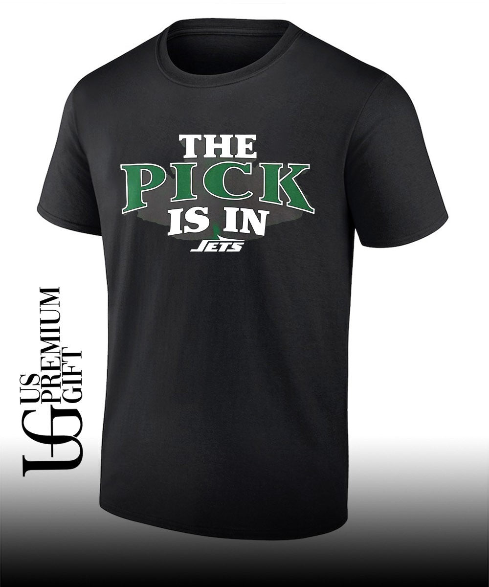 The Pick is in New York Jets Football shirt Unisex T-shirt, Sweatshirt, Hoodie, Long Sleeve Tee - T-Shirt, Sweatshirt, Hoodie